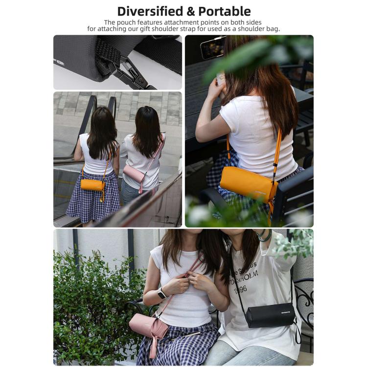 For DJI OSMO Pocket 3 Sunnylife Carrying Handbag Storage Shoulder Bag Combo Bags Mini Travel Daily Pouch(Orange) - free shipping - PMC TechLife - Order now!