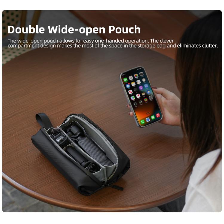 For DJI OSMO Pocket 3 Sunnylife Carrying Handbag Storage Shoulder Bag Combo Bags Mini Travel Daily Pouch(Orange) - free shipping - PMC TechLife - Order now!