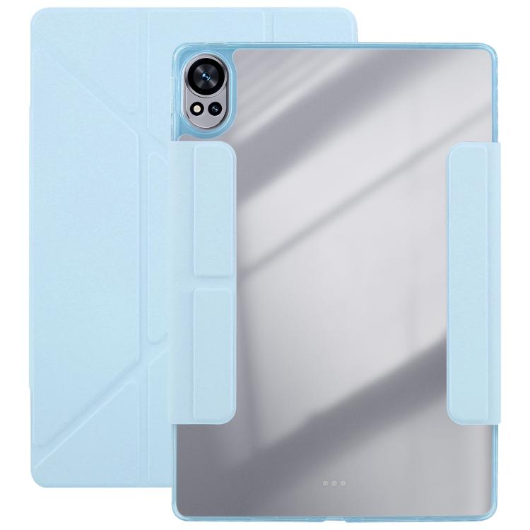 For Huawei MatePad Air 12 2024 Magnetic Detachable Dual-Clasp Acrylic Deformation Leather Tablet Case(Ice Blue) - free shipping - PMC TechLife - Order now!