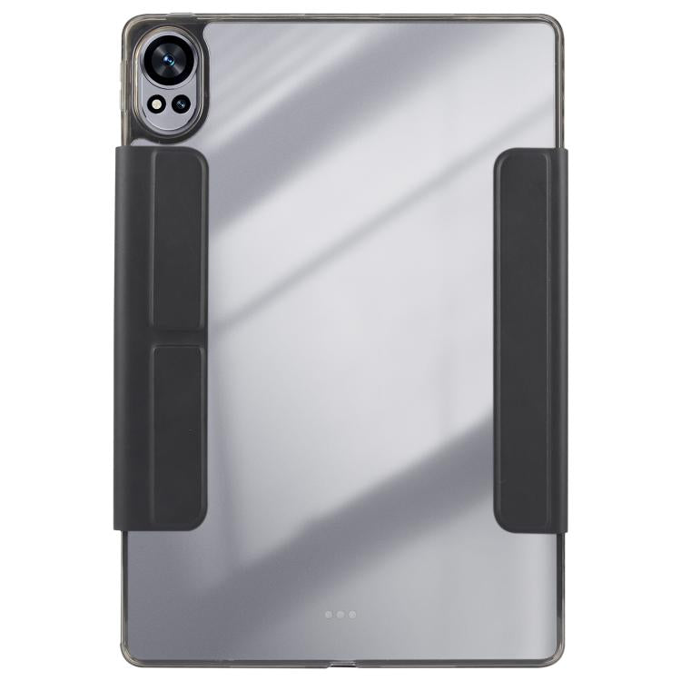 For Huawei MatePad Air 12 2024 Magnetic Detachable Dual-Clasp Acrylic Deformation Leather Tablet Case(Black) - free shipping - PMC TechLife - Order now!
