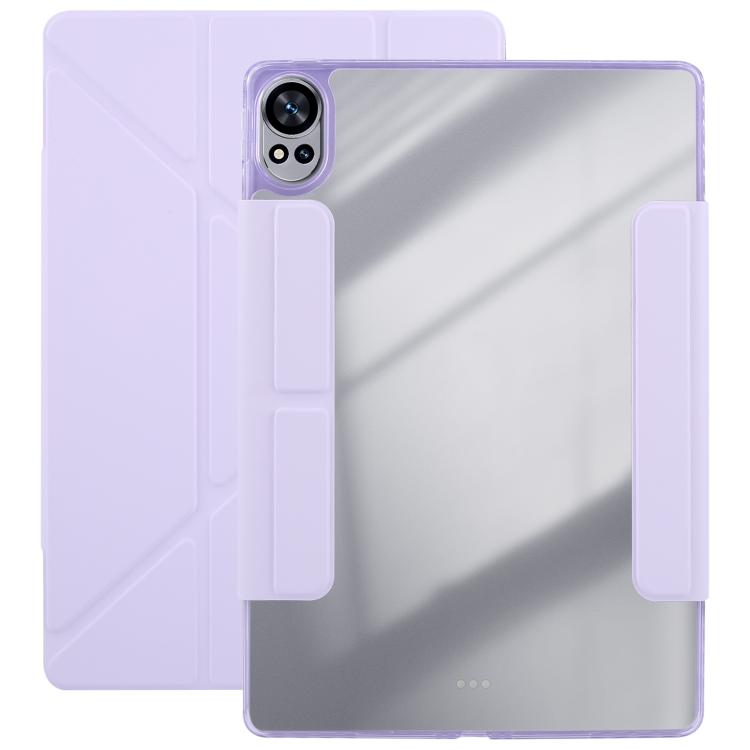 For Huawei MatePad Air 12 2024 Magnetic Detachable Dual-Clasp Acrylic Deformation Leather Tablet Case(Taro Purple) - free shipping - PMC TechLife - Order now!