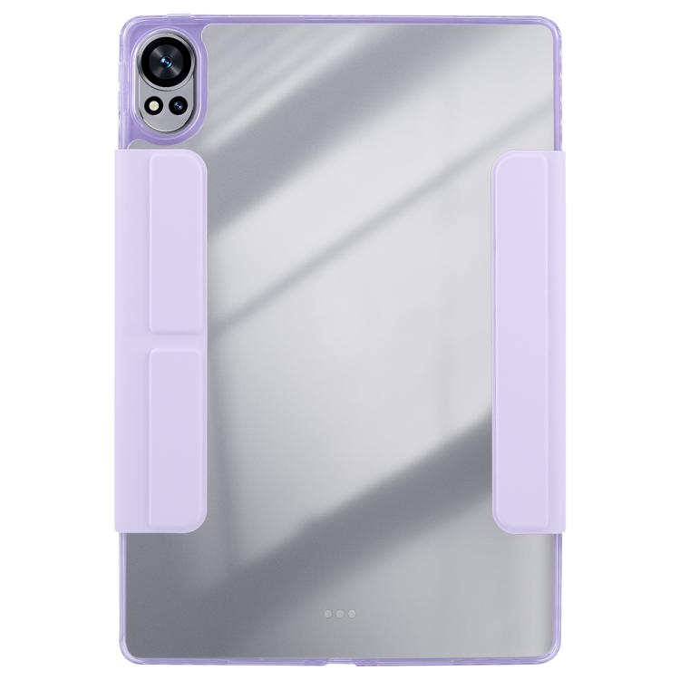 For Huawei MatePad Air 12 2024 Magnetic Detachable Dual-Clasp Acrylic Deformation Leather Tablet Case(Taro Purple) - free shipping - PMC TechLife - Order now!