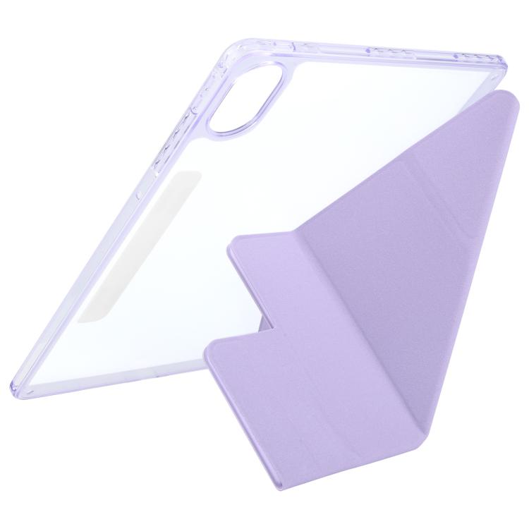 For Huawei MatePad Air 12 2024 Magnetic Detachable Dual-Clasp Acrylic Deformation Leather Tablet Case(Taro Purple) - free shipping - PMC TechLife - Order now!