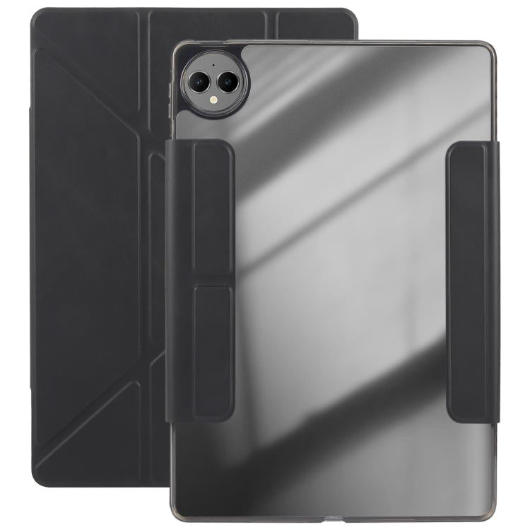 For Huawei MatePad Pro 12.2 2024 Magnetic Detachable Dual-Clasp Acrylic Deformation Leather Tablet Case(Black) - free shipping - PMC TechLife - Order now!