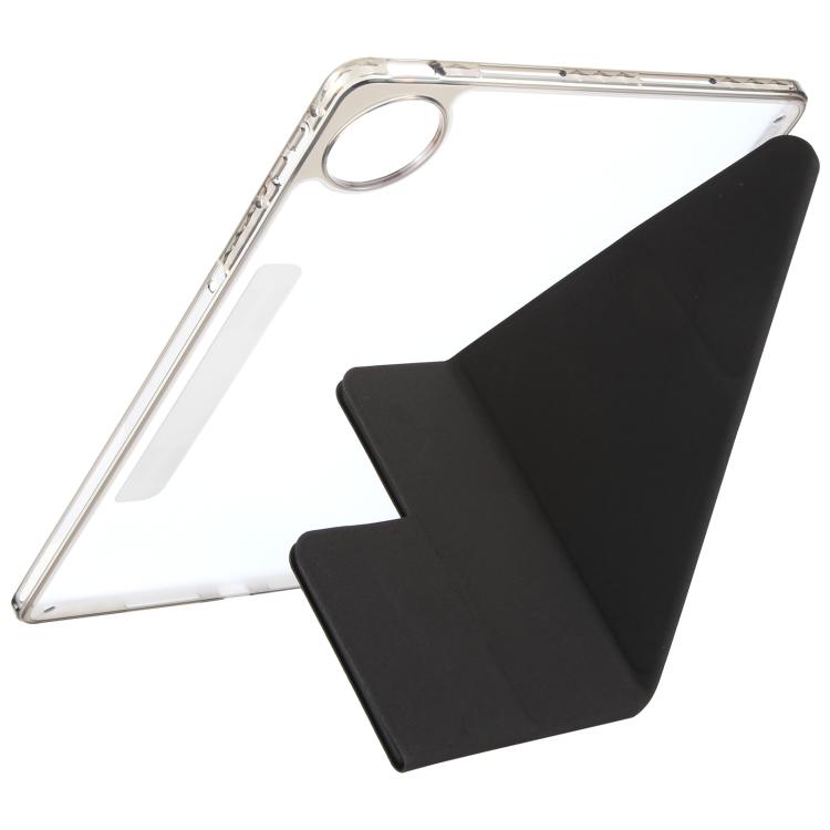 For Huawei MatePad Pro 12.2 2024 Magnetic Detachable Dual-Clasp Acrylic Deformation Leather Tablet Case(Black) - free shipping - PMC TechLife - Order now!