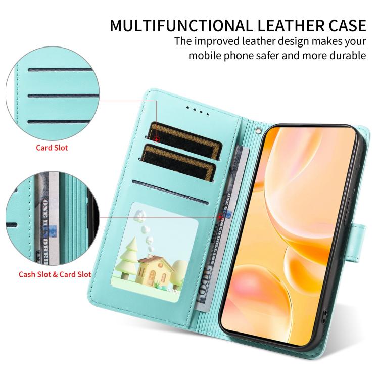 For Motorola Moto G56 5G / G66j Embossed Heart Dog RFID Blocking Wallet Leather Phone Case(Green) - free shipping - PMC TechLife - Order now!