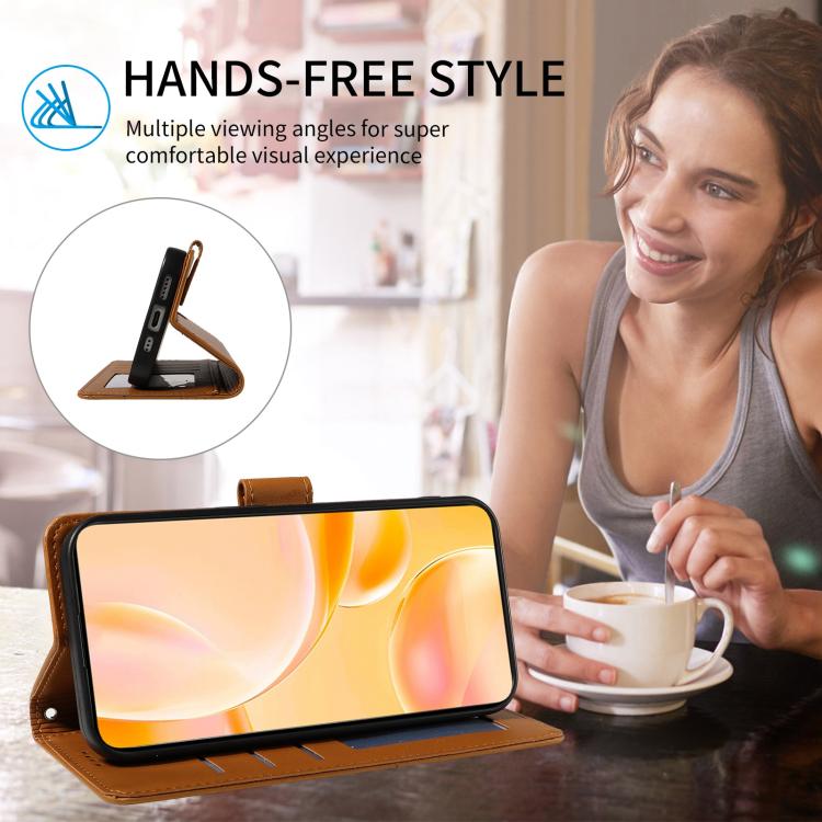 For Motorola Moto G56 5G / G66j Embossed Heart Dog RFID Blocking Wallet Leather Phone Case(Brown) - free shipping - PMC TechLife - Order now!