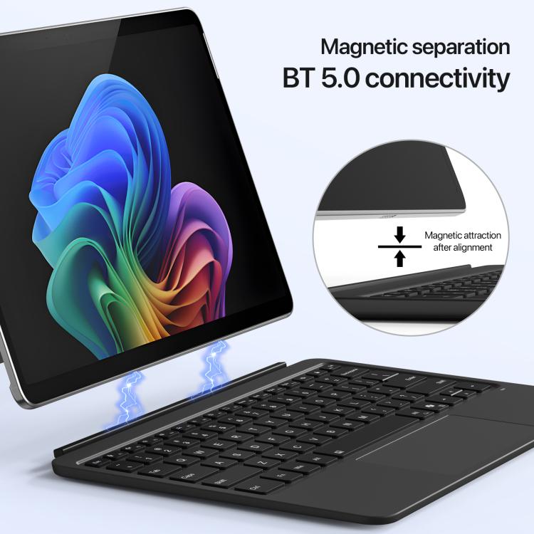 For MicroSoft Surface Pro 12 Backlight Tablet Bluetooth Keyboard with Touch Pad(Blue) - free shipping - PMC TechLife - Order now!