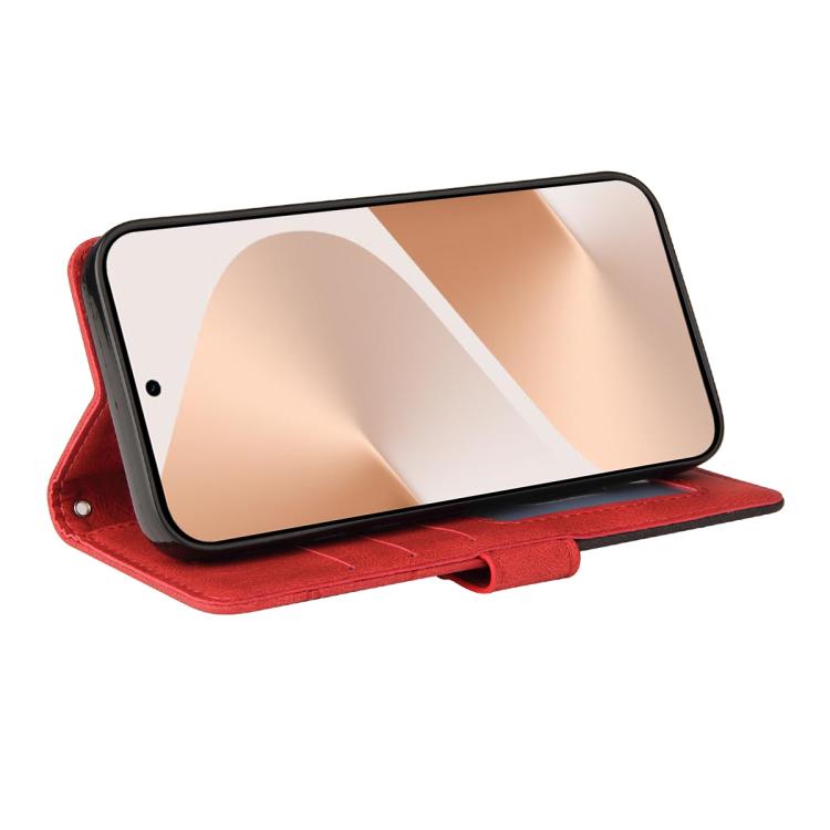 For Huawei Pura 80 5G Dual-color Splicing Flip Leather Phone Case(Red) - free shipping - PMC TechLife - Order now!