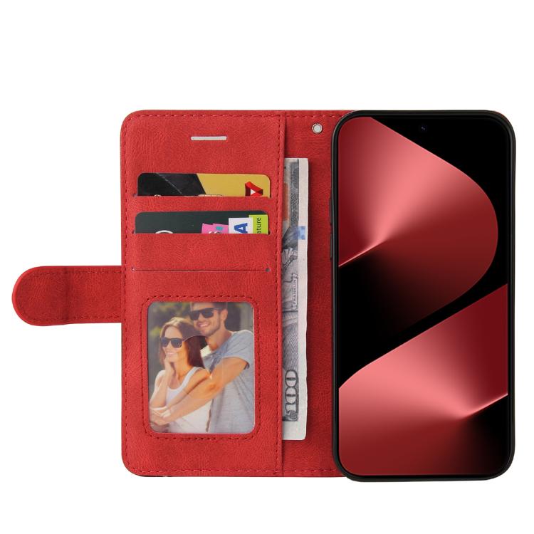 For Huawei Pura 80 Pro 5G Dual-color Splicing Flip Leather Phone Case(Red) - free shipping - PMC TechLife - Order now!
