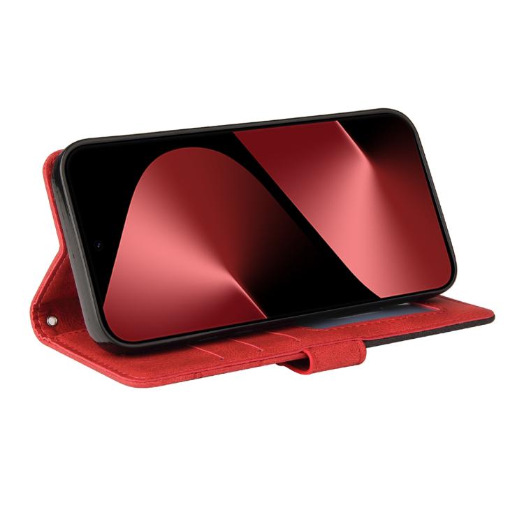 For Huawei Pura 80 Pro 5G Dual-color Splicing Flip Leather Phone Case(Red) - free shipping - PMC TechLife - Order now!