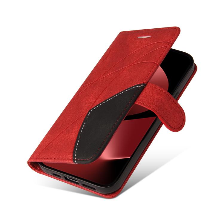 For Huawei Pura 80 Pro 5G Dual-color Splicing Flip Leather Phone Case(Red) - free shipping - PMC TechLife - Order now!