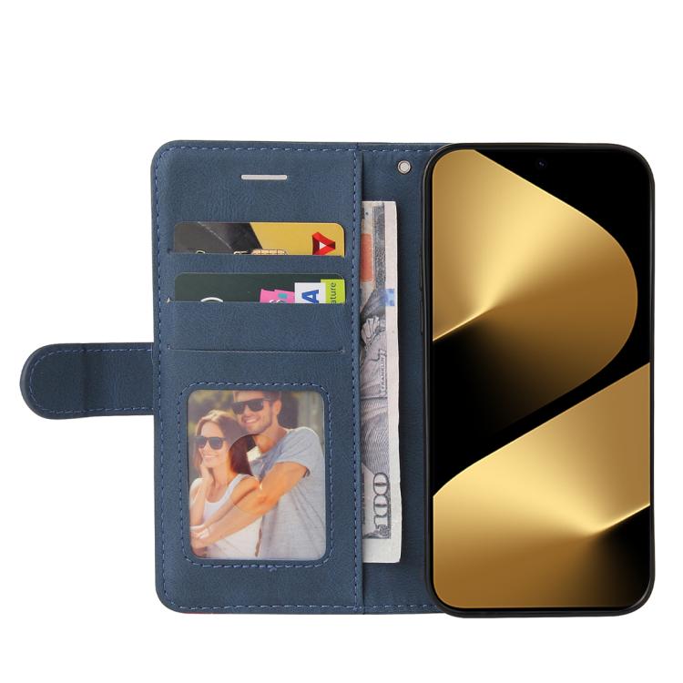 For Huawei Pura 80 Ultra 5G Dual-color Splicing Flip Leather Phone Case(Blue) - free shipping - PMC TechLife - Order now!