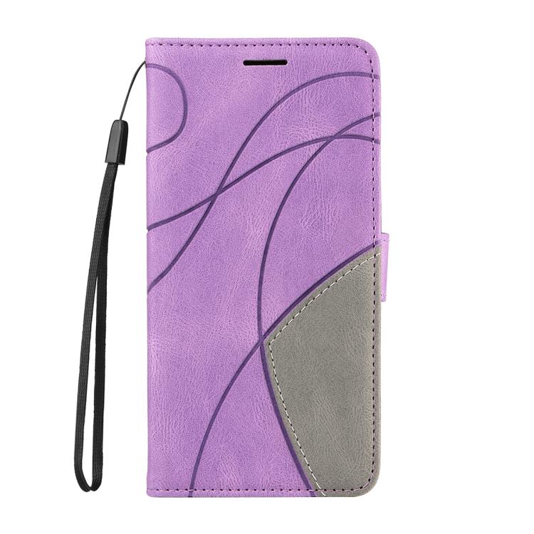 For Huawei Pura 80 Ultra 5G Dual-color Splicing Flip Leather Phone Case(Purple) - free shipping - PMC TechLife - Order now!