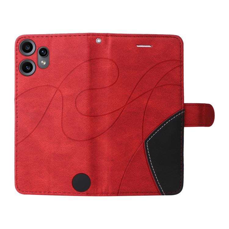 For Nothing CMF Phone 2 Pro Dual-color Splicing Flip Leather Phone Case(Red) - free shipping - PMC TechLife - Order now!