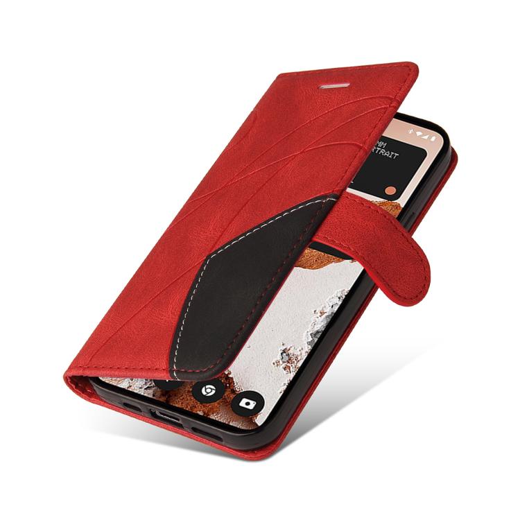 For Nothing CMF Phone 2 Pro Dual-color Splicing Flip Leather Phone Case(Red) - free shipping - PMC TechLife - Order now!