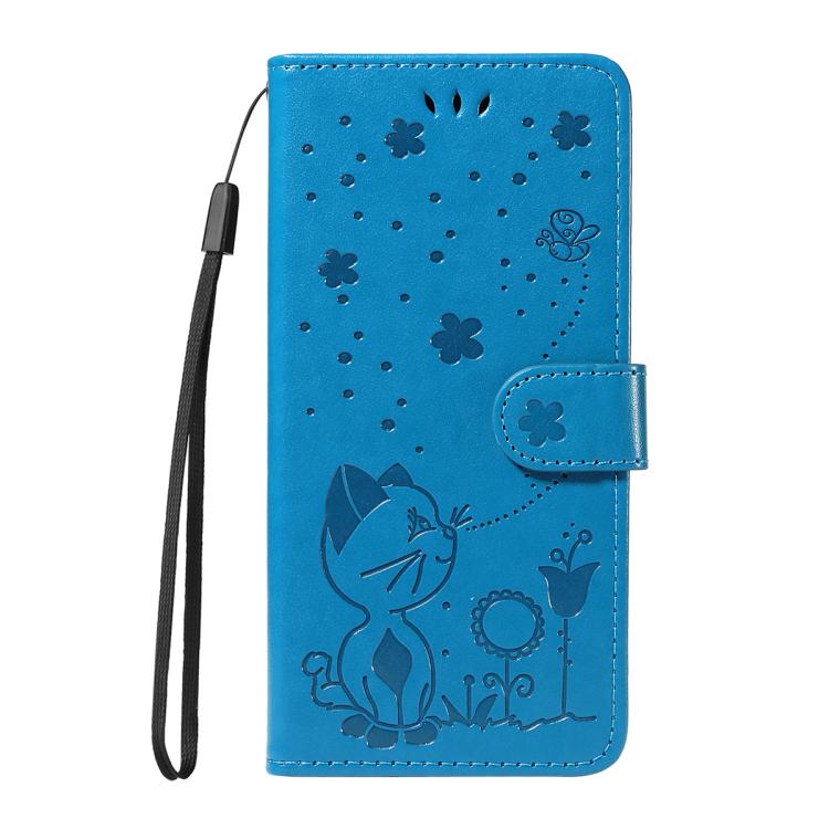 For Nothing CMF Phone 2 Pro Cat and Bee Embossed Flip Leather Phone Case(Blue) - free shipping - PMC TechLife - Order now!