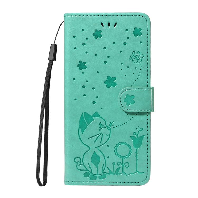 For Nothing Phone 3 Cat and Bee Embossed Flip Leather Phone Case(Green) - free shipping - PMC TechLife - Order now!