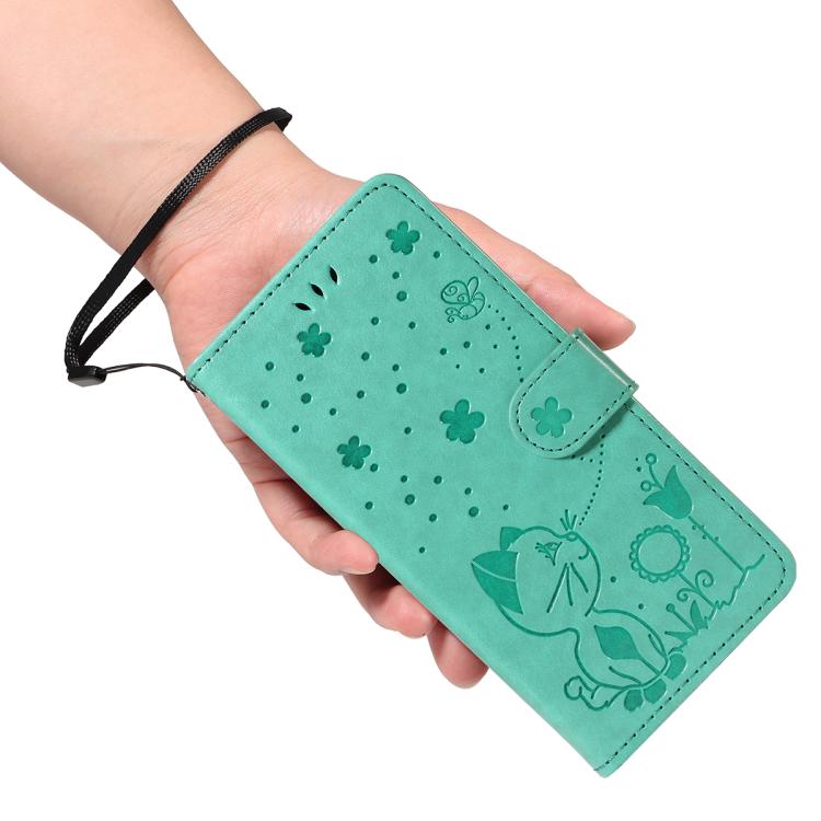 For Nothing Phone 3A Pro Cat and Bee Embossed Flip Leather Phone Case(Green) - free shipping - PMC TechLife - Order now!