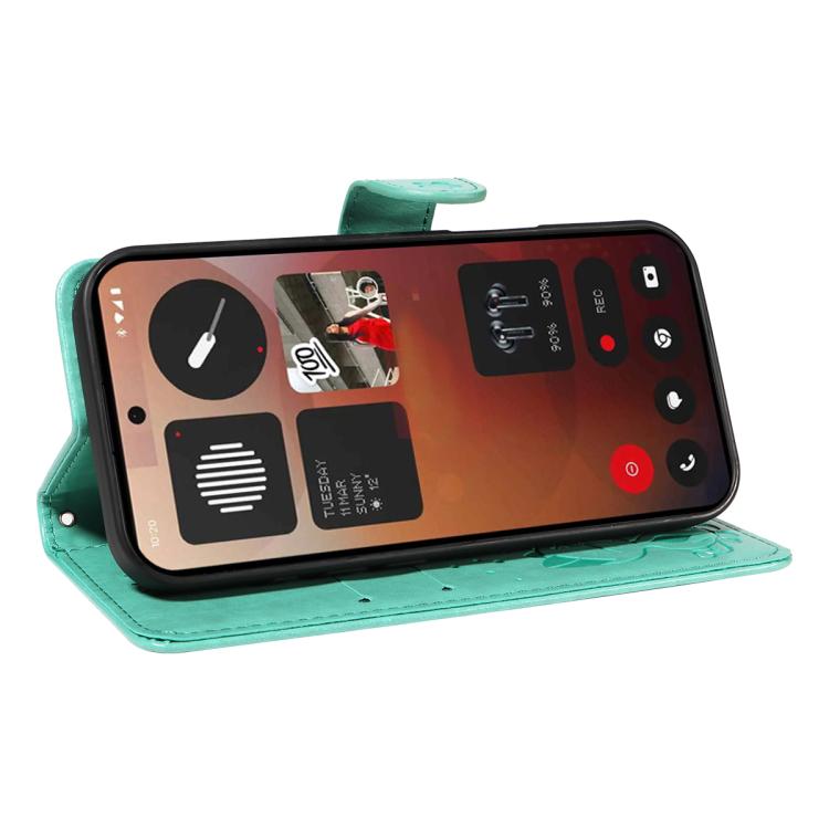 For Nothing Phone 3A Pro Cat and Bee Embossed Flip Leather Phone Case(Green) - free shipping - PMC TechLife - Order now!