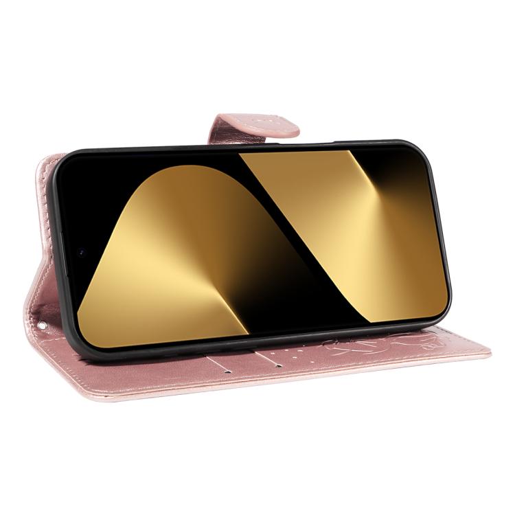 For Huawei Pura 80 Ultra 5G Cat and Bee Embossed Flip Leather Phone Case(Rose Gold) - free shipping - PMC TechLife - Order now!