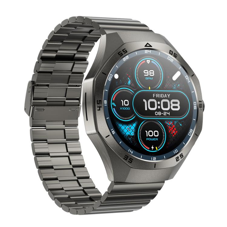 F38 Dual-ear Bluetooth Earphone Smart Watch IP67 Supports Heart Rate Monitoring, Watchband:Steel(Black) - free shipping - PMC TechLife - Order now!