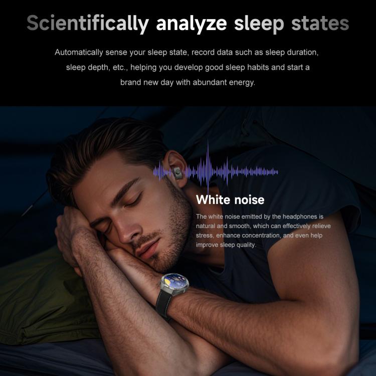 F38 Dual-ear Bluetooth Earphone Smart Watch IP67 Supports Heart Rate Monitoring, Watchband:Steel(Silver) - free shipping - PMC TechLife - Order now!