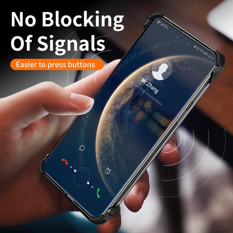 For Huawei Mate 60 Metal Frameless Plain Leather MagSafe Holder Phone Case(Black) - free shipping - PMC TechLife - Order now!