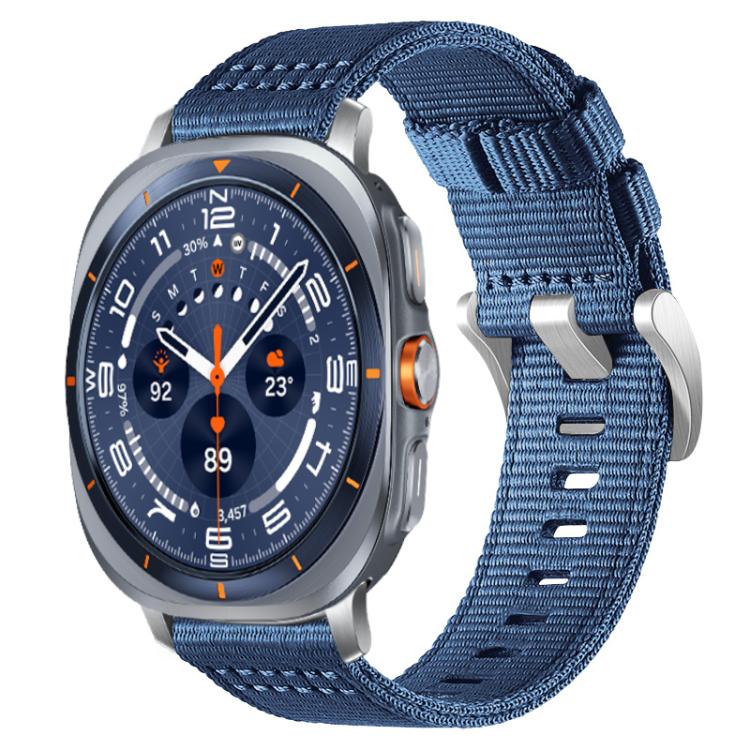 For Samsung Galaxy Watch Ultra / Ultra 2025 xDfind Two-section Nylon Watch Band(Blue) - free shipping - PMC TechLife - Order now!