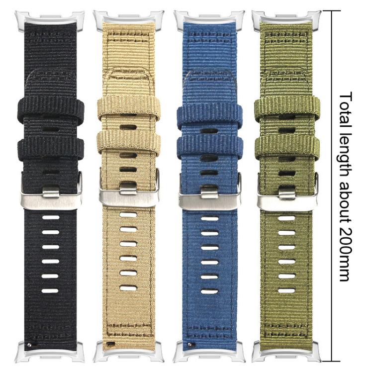 For Samsung Galaxy Watch 7 / 6 / 5 / FE xDfind Two-section Nylon Watch Band(Army Green) - free shipping - PMC TechLife - Order now!