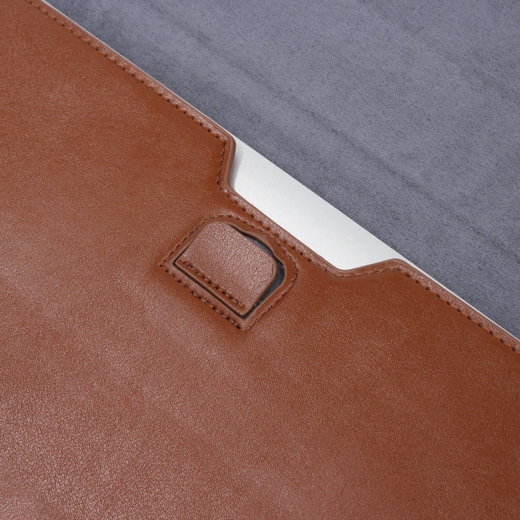 PU Leather Ultra-thin Envelope Bag Laptop Bag for MacBook Air / Pro 13 inch, with Stand Function(Light Purple) - Protective Bags by PMC Jewellery | Online Shopping South Africa | PMC Jewellery | Buy Now Pay Later Mobicred