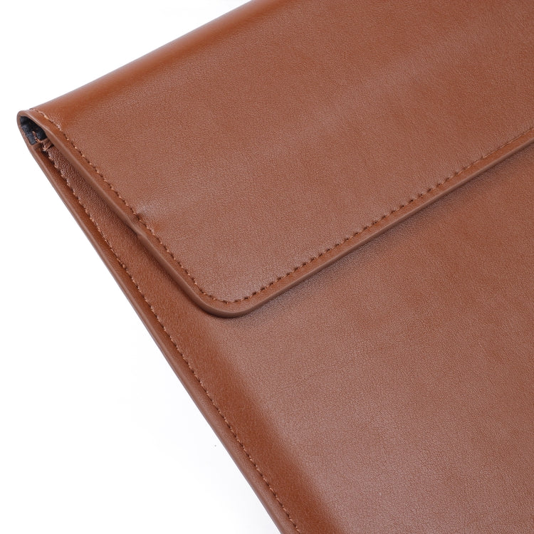 PU Leather Ultra-thin Envelope Bag Laptop Bag for MacBook Air / Pro 13 inch, with Stand Function(Pink) - Protective Bags by PMC Jewellery | Online Shopping South Africa | PMC Jewellery | Buy Now Pay Later Mobicred