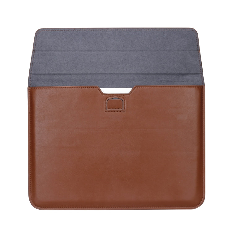 PU Leather Ultra-thin Envelope Bag Laptop Bag for MacBook Air / Pro 13 inch, with Stand Function(Wine Red) - Protective Bags by PMC Jewellery | Online Shopping South Africa | PMC Jewellery | Buy Now Pay Later Mobicred