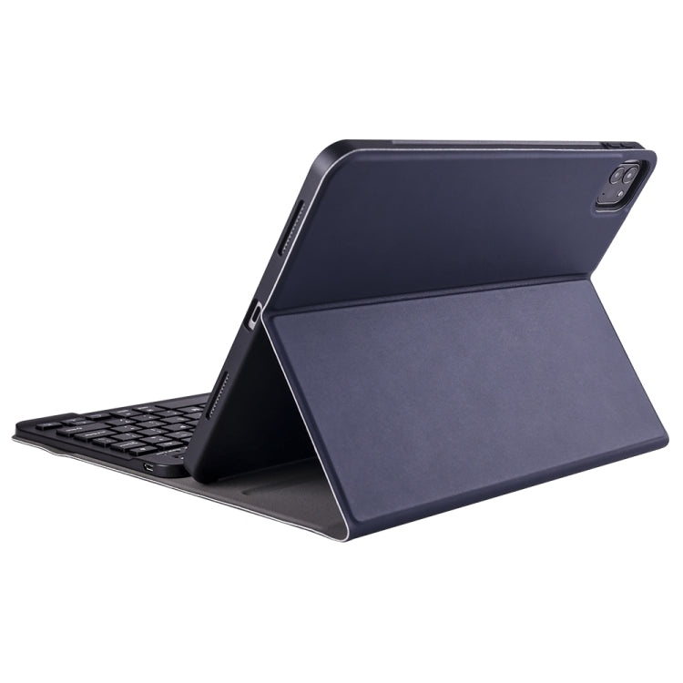 A098B TPU Detachable Ultra-thin Bluetooth Keyboard Tablet Case for iPad Air 11 2024 / 2025 / Air 4 10.9 inch 2020, with Stand & Pen Slot(Dark Blue) - For iPad Air by PMC Jewellery | Online Shopping South Africa | PMC Jewellery | Buy Now Pay Later Mobicred