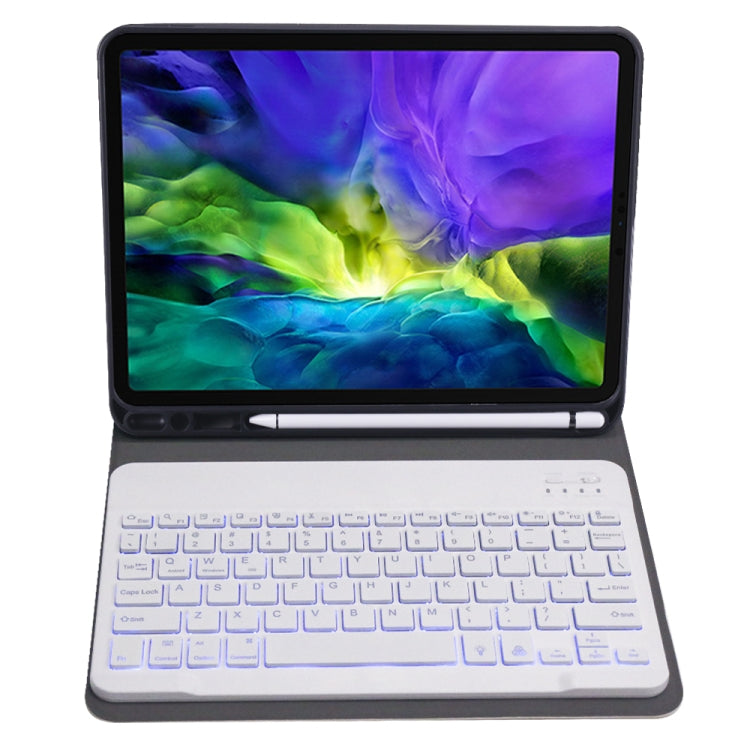 A098BS Detachable Ultra-thin Backlight Bluetooth Keyboard Tablet Case for iPad Air 11 2024 / 2025 / Air 4 10.9 inch 2020, with Stand & Pen Slot(Rose Gold) - For iPad Air by PMC Jewellery | Online Shopping South Africa | PMC Jewellery | Buy Now Pay Later Mobicred