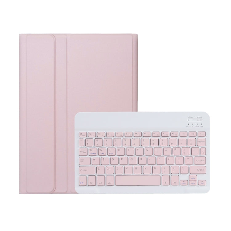 For iPad Air 11 2024 / 2025 / Air 4 2020 / Air 5 2022 A098B Detachable ABS Ultra-thin Candy Colors Bluetooth Keyboard Tablet Case with Stand & Pen Slot(Pink) - For iPad Air by PMC Jewellery | Online Shopping South Africa | PMC Jewellery | Buy Now Pay Later Mobicred
