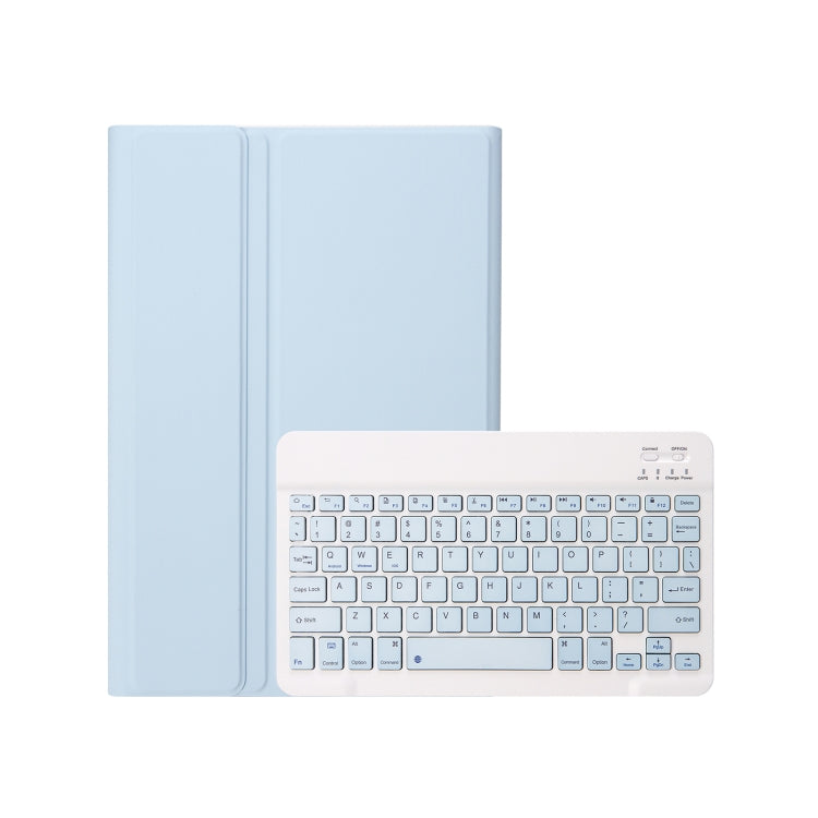 For iPad Air 11 2024 / 2025 / Air 4 2020 / Air 5 2022 A098B Detachable ABS Ultra-thin Candy Colors Bluetooth Keyboard Tablet Case with Stand & Pen Slot(Light Blue) - For iPad Air by PMC Jewellery | Online Shopping South Africa | PMC Jewellery | Buy Now Pay Later Mobicred