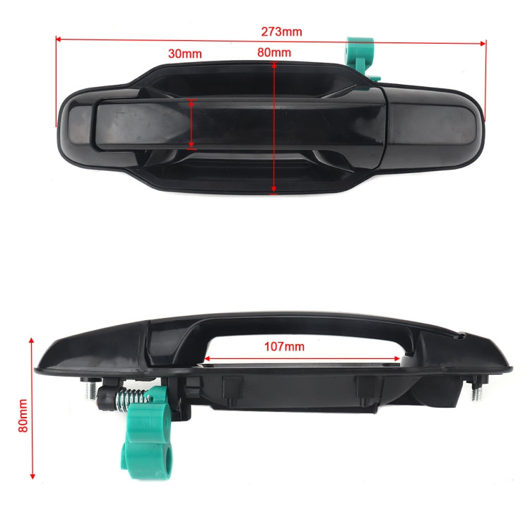 2 PCS Car Rear Door Outside Handle 83650-3E010+83660-3E010 for KIA Sorento 2003-2006 - Door Handles by PMC TechLife | Online Shopping South Africa | PMC TechLife | Buy Now Pay Later Mobicred