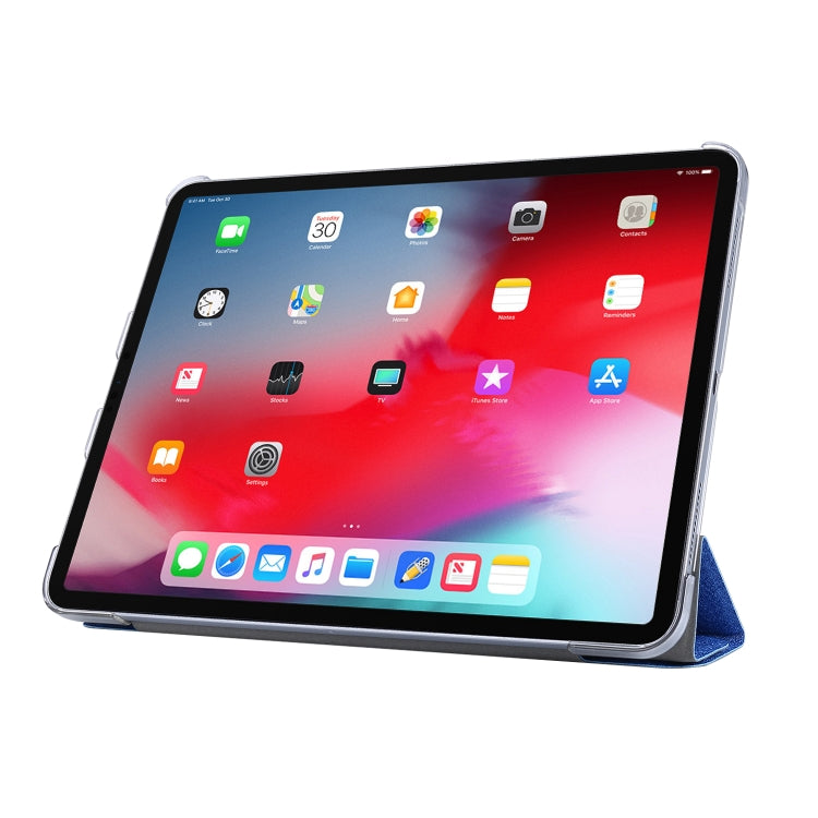 Silk Texture Horizontal Deformation Flip Leather Case with Three-folding Holder For iPad Air 11 2024 / Air 2022 / 2020 10.9(Green) - iPad Air (2022) / (2020) 10.9 Cases by PMC TechLife | Online Shopping South Africa | PMC TechLife | Buy Now Pay Later Mobicred