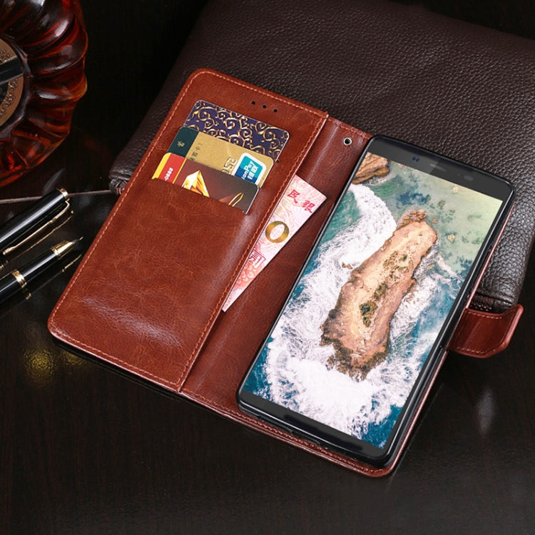 For Blackview BV5500 idewei Crazy Horse Texture Horizontal Flip Leather Case with Holder & Card Slots & Wallet(Rose Red) - More Brand by idewei | Online Shopping South Africa | PMC TechLife | Buy Now Pay Later Mobicred