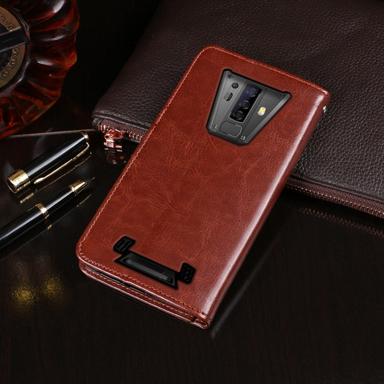 For Blackview BV6900 idewei Crazy Horse Texture Horizontal Flip Leather Case with Holder & Card Slots & Wallet(Rose Red) - More Brand by idewei | Online Shopping South Africa | PMC TechLife | Buy Now Pay Later Mobicred