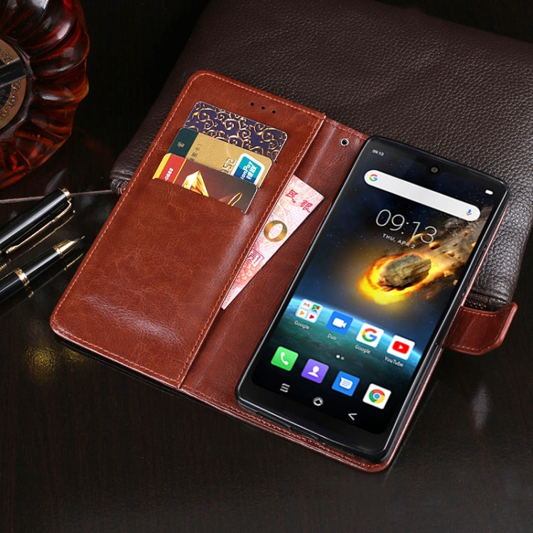 For Blackview BV6900 idewei Crazy Horse Texture Horizontal Flip Leather Case with Holder & Card Slots & Wallet(Rose Red) - More Brand by idewei | Online Shopping South Africa | PMC TechLife | Buy Now Pay Later Mobicred