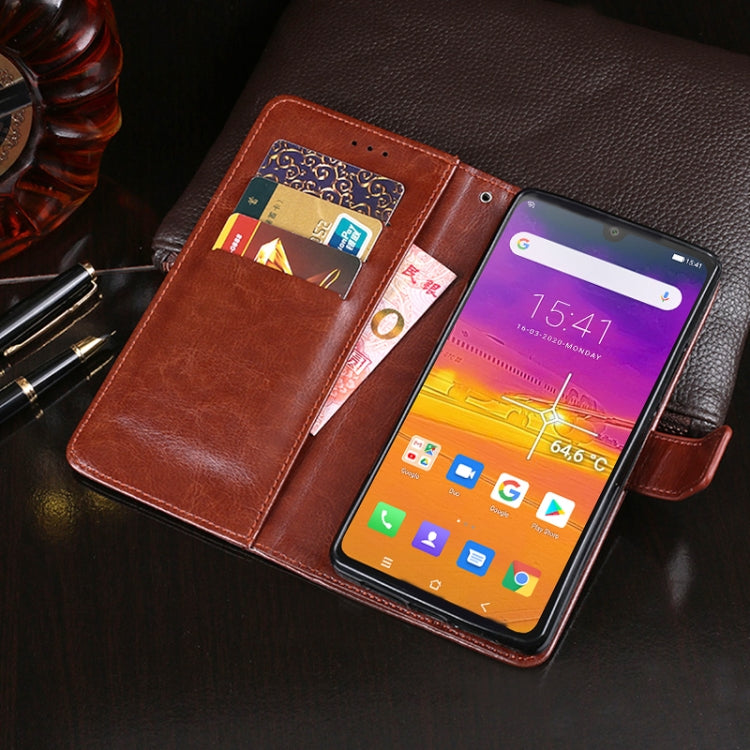 For Blackview BV9900 Pro idewei Crazy Horse Texture Horizontal Flip Leather Case with Holder & Card Slots & Wallet(Sky Blue) - More Brand by idewei | Online Shopping South Africa | PMC TechLife | Buy Now Pay Later Mobicred