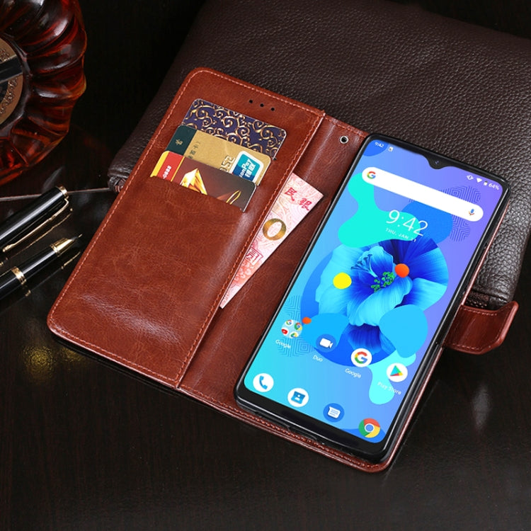 For Umidigi A7 idewei Crazy Horse Texture Horizontal Flip Leather Case with Holder & Card Slots & Wallet(Rose Red) - More Brand by idewei | Online Shopping South Africa | PMC Jewellery | Buy Now Pay Later Mobicred