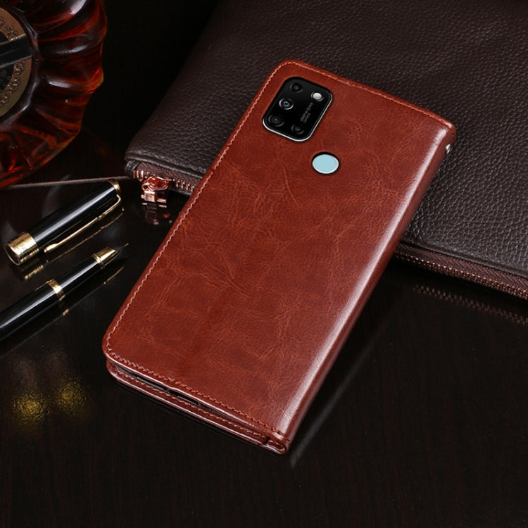 For Wiko View 5 idewei Crazy Horse Texture Horizontal Flip Leather Case with Holder & Card Slots & Wallet(Black) - More Brand by idewei | Online Shopping South Africa | PMC Jewellery | Buy Now Pay Later Mobicred
