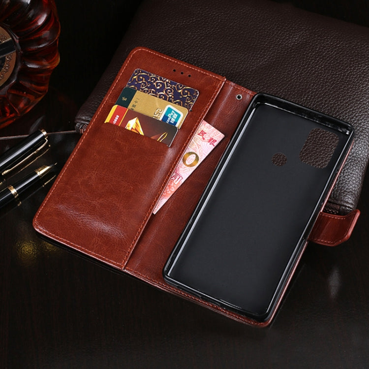For Wiko View 5 idewei Crazy Horse Texture Horizontal Flip Leather Case with Holder & Card Slots & Wallet(Black) - More Brand by idewei | Online Shopping South Africa | PMC Jewellery | Buy Now Pay Later Mobicred
