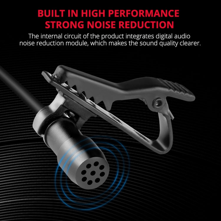 YELANGU MY3 Type-C Interface Live Broadcast Interview Mobile Phone Double Clip Lavalier Microphone, Length: 2.5m - free shipping - PMC TechLife - Order now!