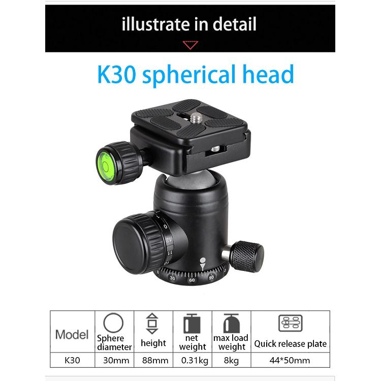 BEXIN BX255C K30 Portable Carbon Fiber Tripod for Camera Dslr - free shipping - PMC TechLife - Order now!