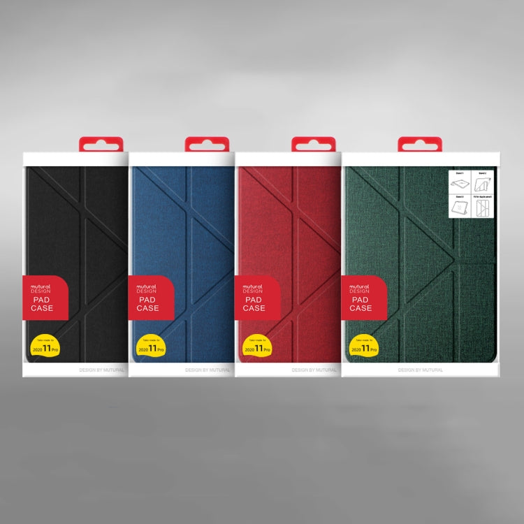 Mutural Multi-fold Smart Leather Tablet Case For iPad Air 2022 / 2020 10.9(Red) - free shipping - PMc TechLife - Order now!