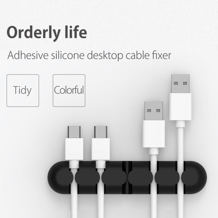 ORICO CBS5 Silicone Material Desktop Cable Manager Winder Fixer, Size: 9.6*2*1.2cm(Orange) - free shipping - PMC Jewellery - Order now!